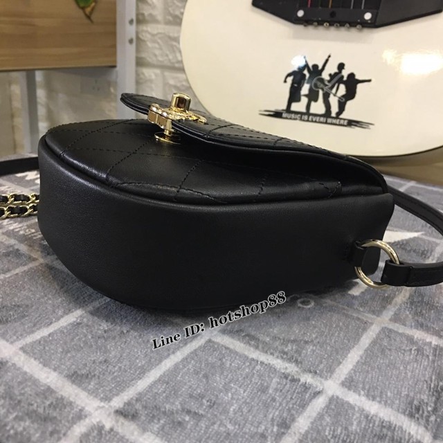 CHANEL女包 T1150 2019新款口蓋包 Chanel鏈條包 香奈兒斜挎女包 djc1126